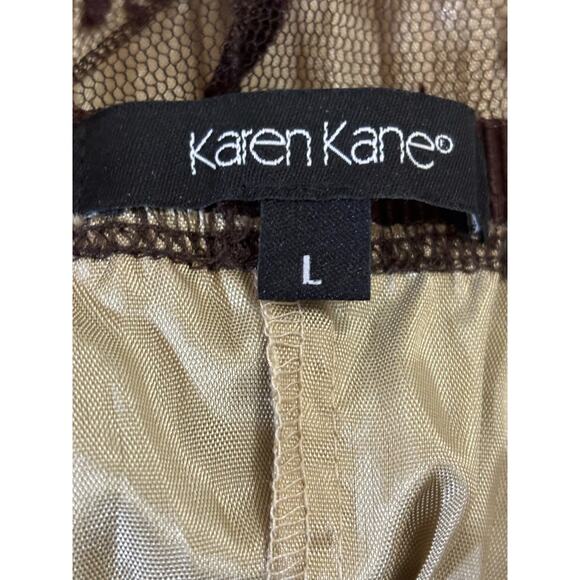 Karen Kane brown lace maxiskirt, large, witchy, whimsigoth, dark fairycore - Picture 4 of 5